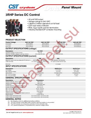 3RHP1250D5 datasheet  